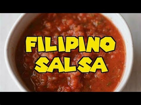 How to Make Pinoy Salsa .